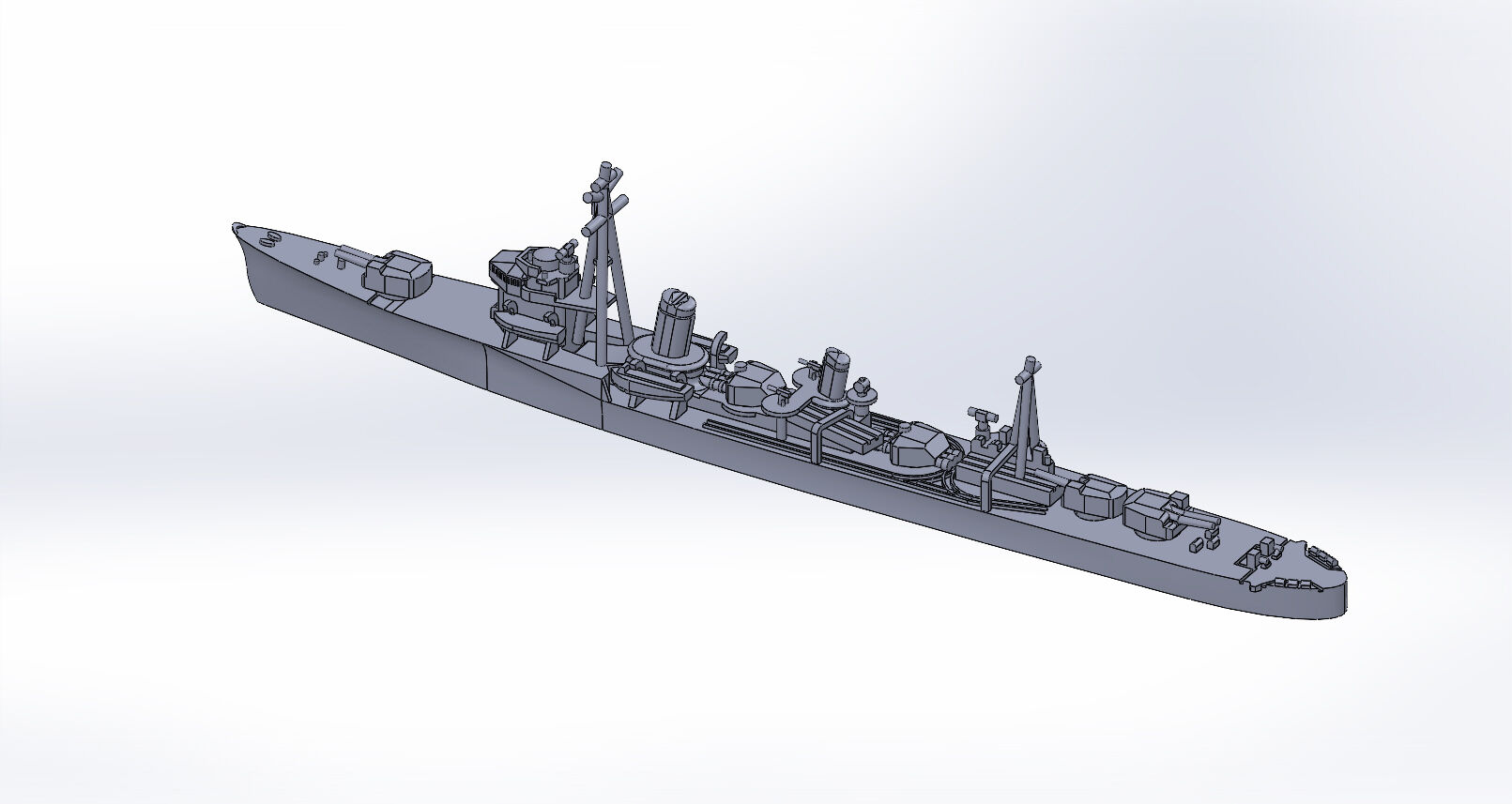 1/2000 初春型駆逐艦、原型製作記⑤ : DAMEYA＠1/144