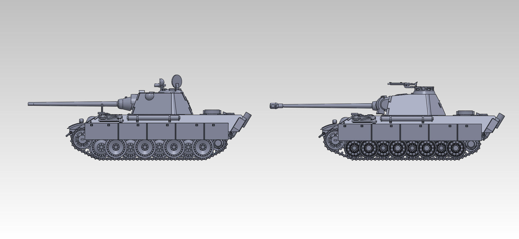 1/144 V号戦車パンターG型(鋼製転輪)原型製作記(その4) : DAMEYA