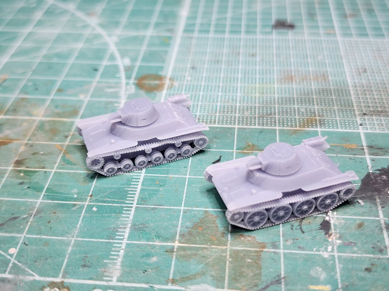 1/144 九八式軽戦車、サンプル組み立て : DAMEYA＠1/144