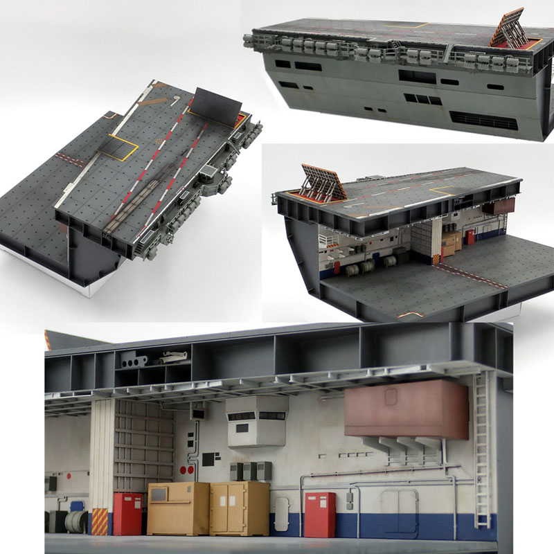 ライジング・サン 猿島工房 1/72 IJN 航空母艦 &格納庫 未組立 猿島