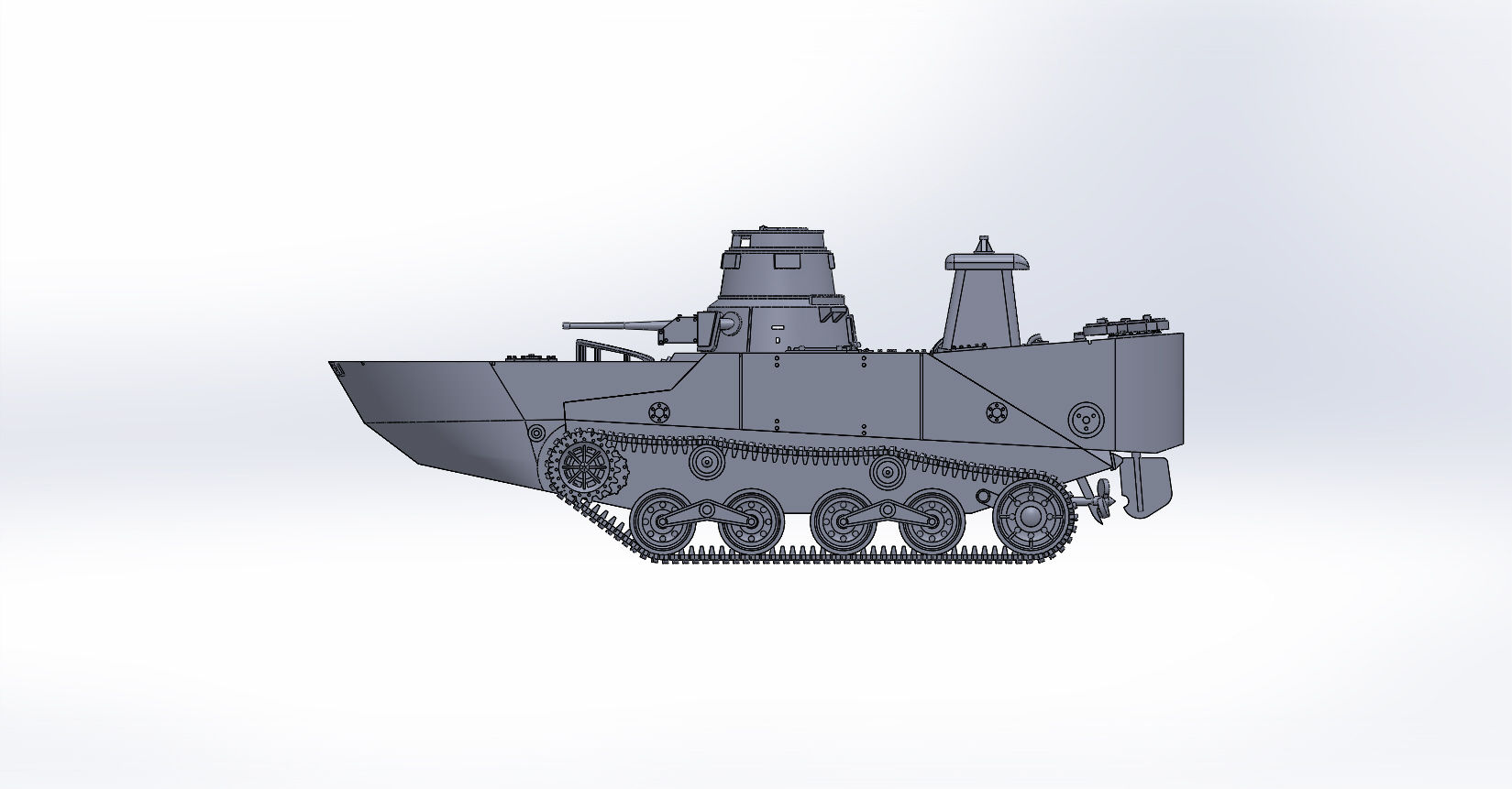 1/144 特二式内火艇カミ(後期型)リメイク版原型製作記 : DAMEYA 1/144 特二式内火艇カミ(後期型)リメイク版原型製作記 : DAMEYA