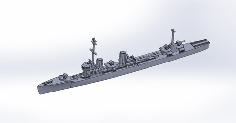 1/2000 神風型駆逐艦(UVレジン版)原型製作記 : DAMEYA＠1/144
