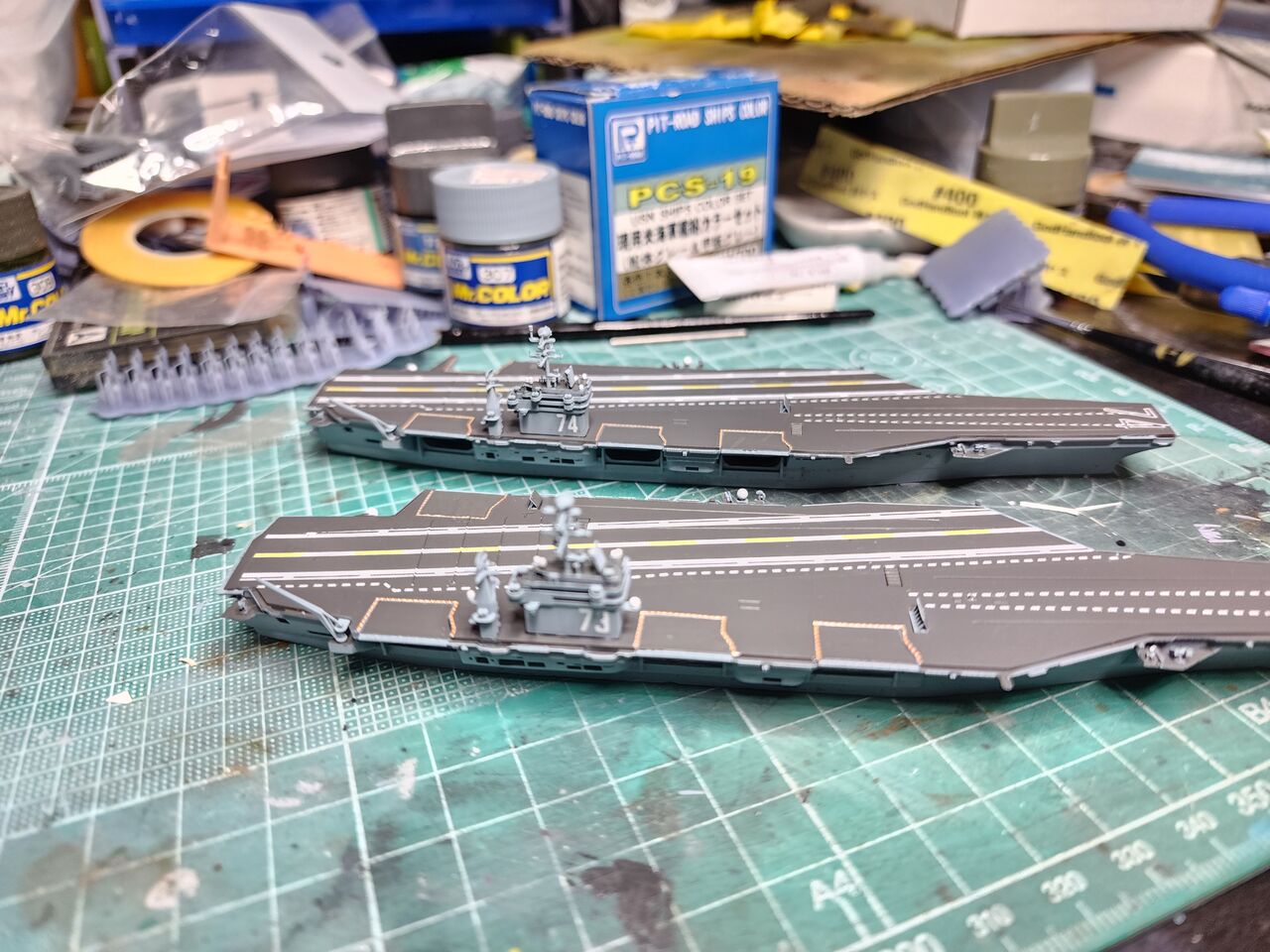 ニミッツ級原子力航空母艦／1/2000スケール 高精度 水線モデル