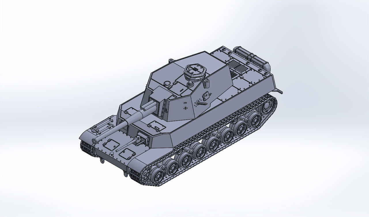 1 144 五式中戦車mm砲搭載型 原型製作記 Dameya 1 144