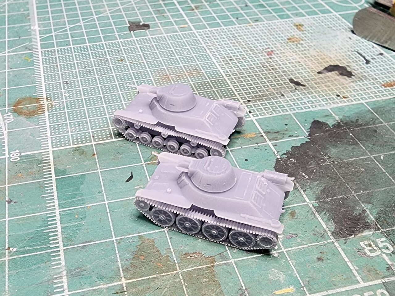 1/144 九八式軽戦車、サンプル組み立て : DAMEYA＠1/144