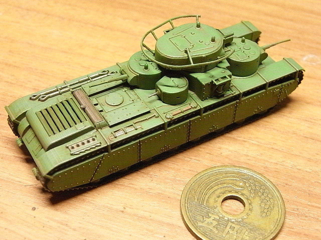 1 144 多砲塔戦車t 35aサンプル完成 Dameya 1 144