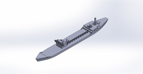 1/2000 戦時標準船2TL型 原型製作記（その4） : DAMEYA＠1/144