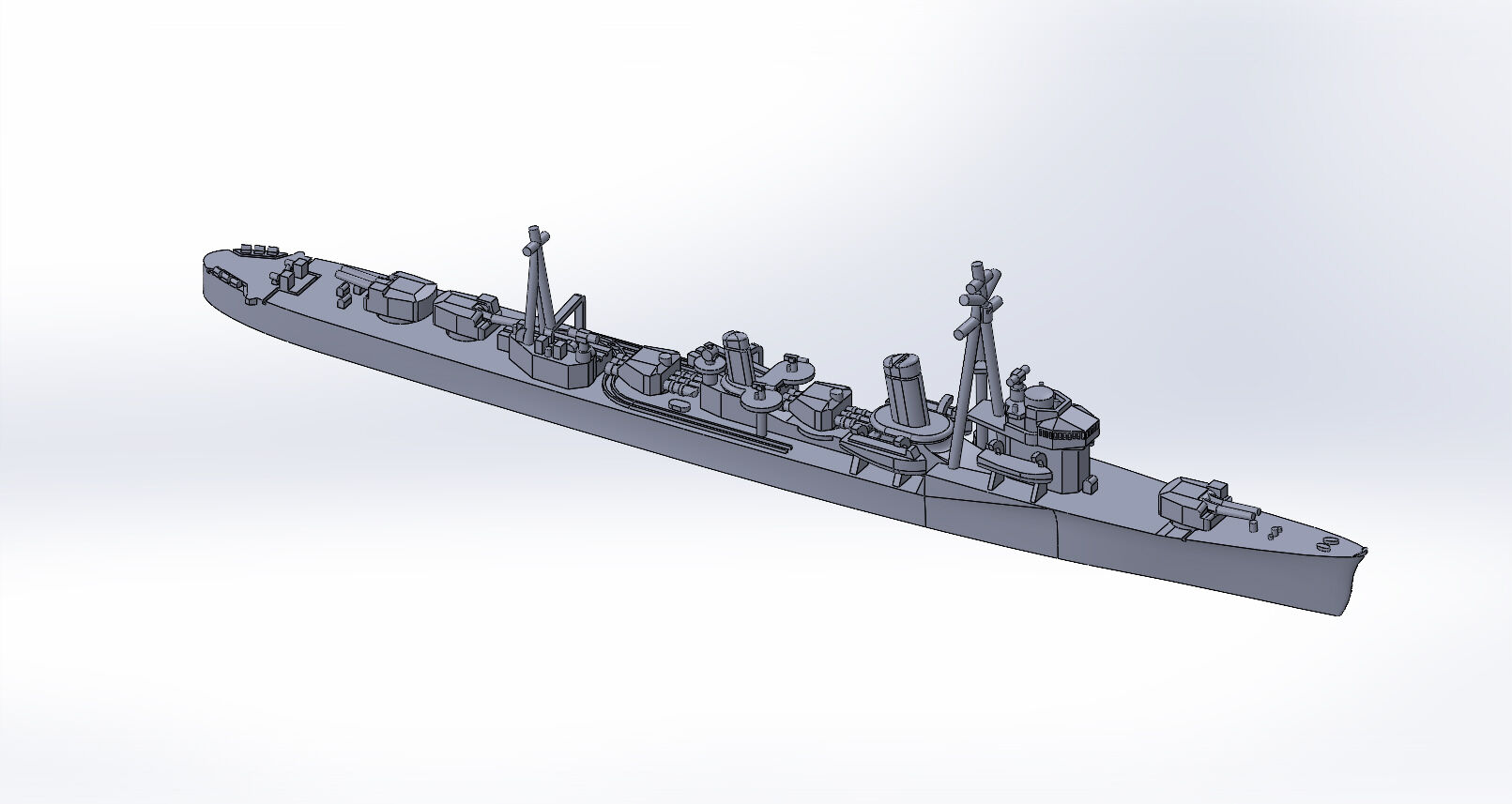 1/2000 初春型駆逐艦、原型製作記⑤ : DAMEYA＠1/144