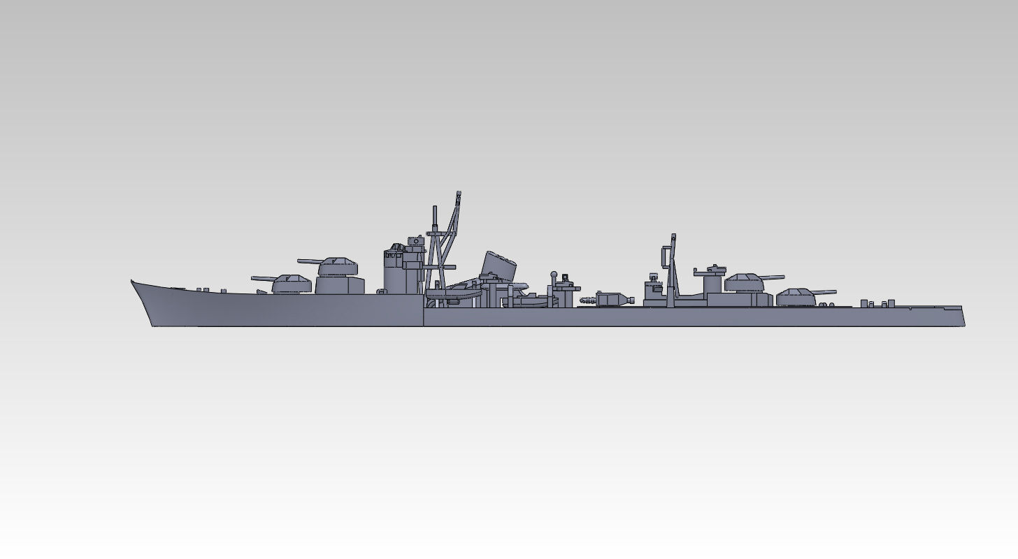 DAMEYA＠1/1441/2000 秋月型駆逐艦 原型製作記（その8）