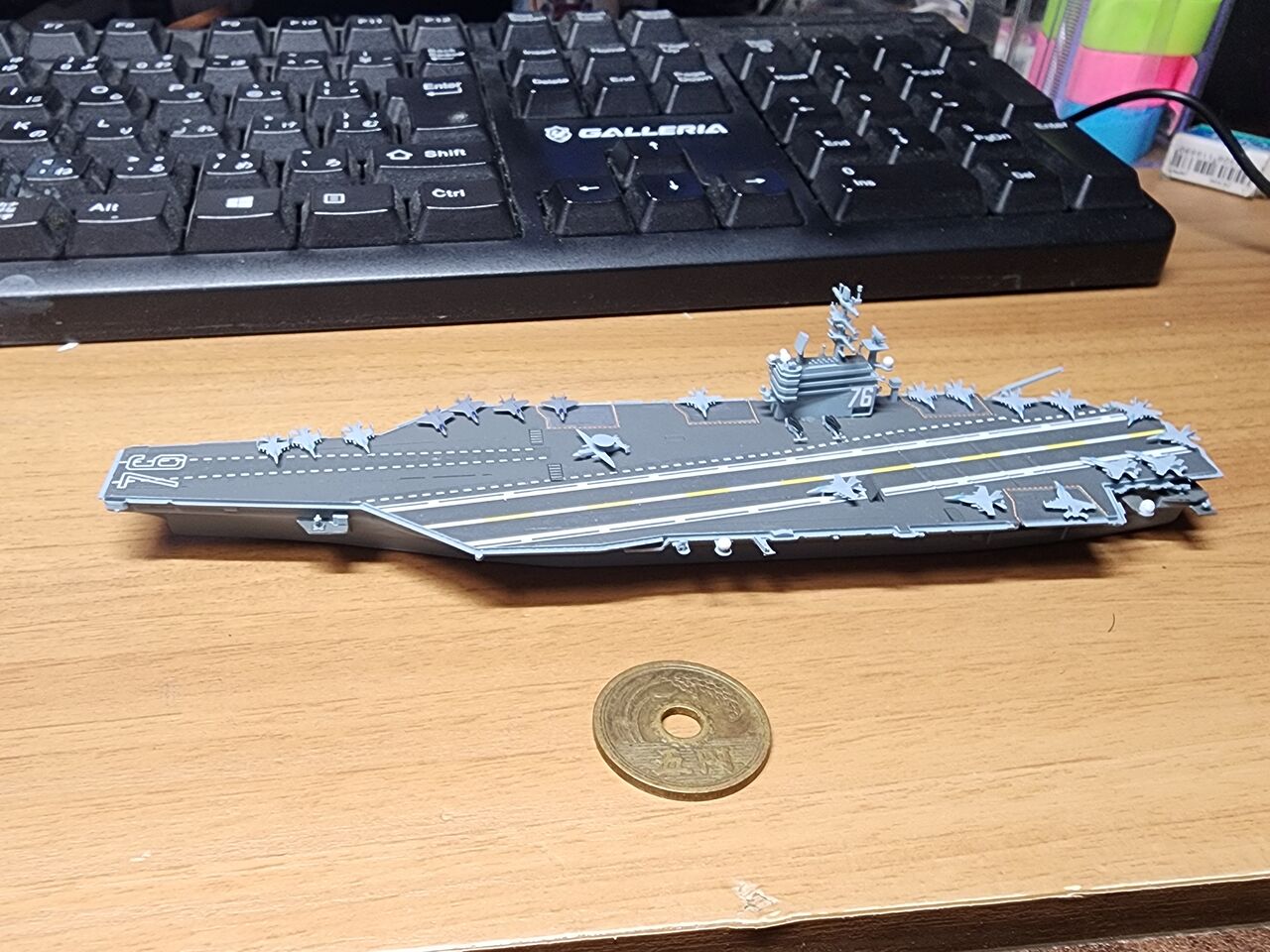 1/2000 航空母艦ロナルド・レーガン、サンプル完成 : DAMEYA＠1/144