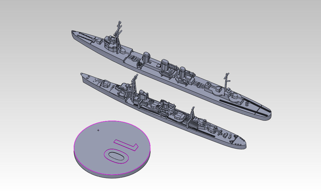 1/2000 陽炎型駆逐艦 原型製作記(その4) : DAMEYA@1/144 1/2000 陽炎型駆逐艦 原型製作記(その4) : DAMEYA@1/144