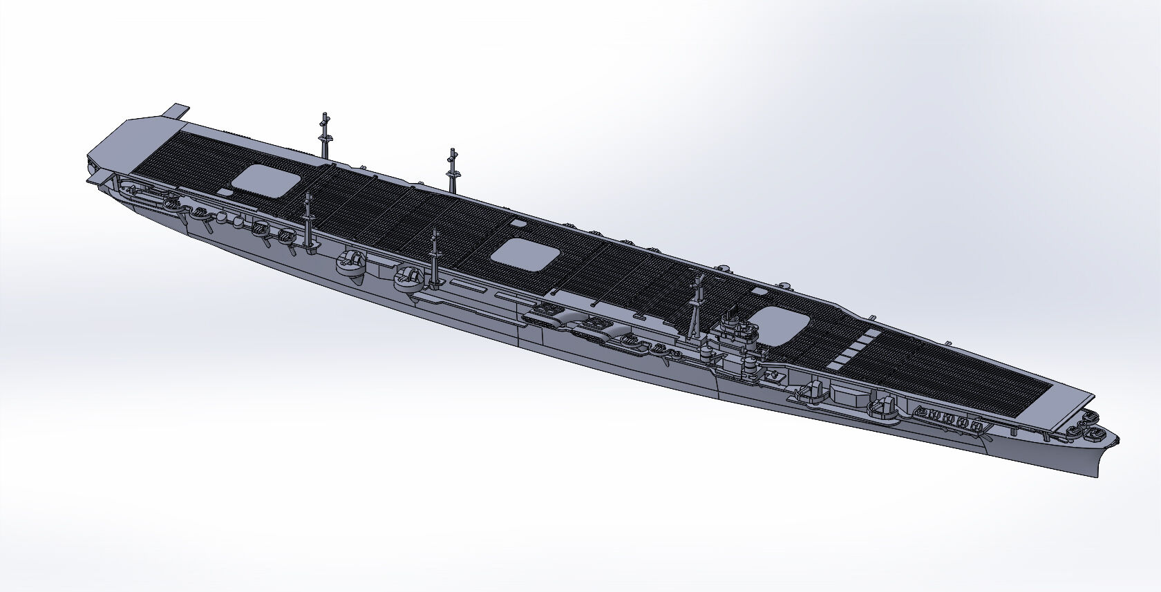 1/2000 航空母艦瑞鶴(最終時)原型製作記② : DAMEYA@1/144 1/2000 航空母艦瑞鶴(最終時)原型製作記② : DAMEYA@1/144