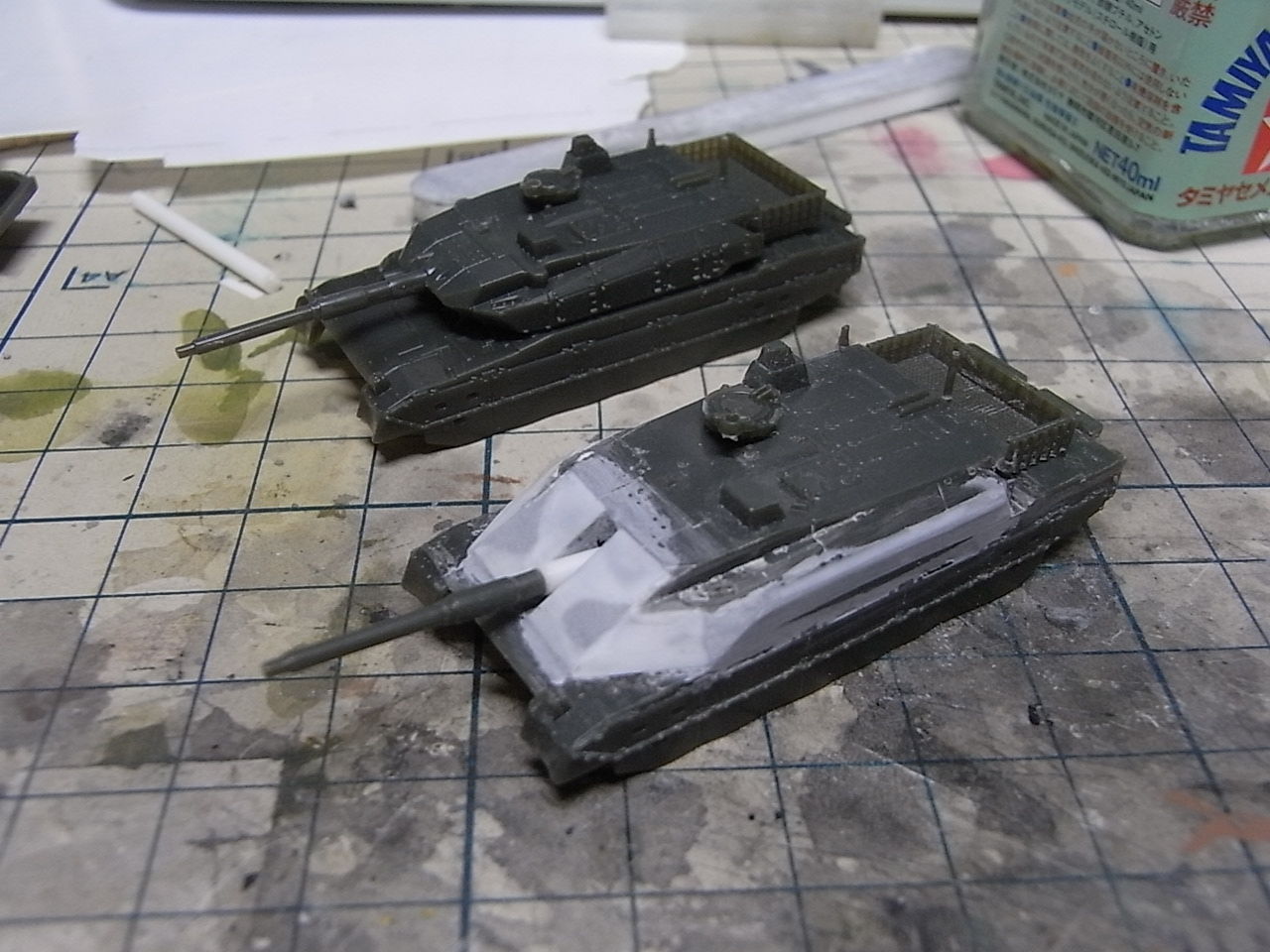 1/144 陸上自衛隊10式戦車製作記 その2 : DAMEYA＠1/144