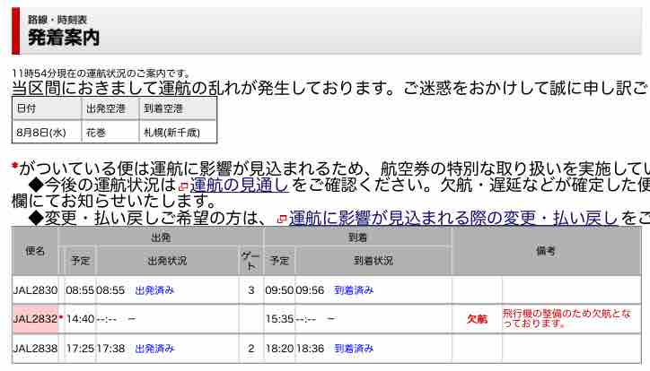 Jal機が花巻空港の滑走路で緊急停止 折り返しの新千歳行きが欠航 弾丸フライヤー