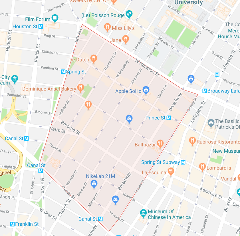 北中南米5 ソーホー Soho のケイト スペード本店へ 絶品チーズケーキ 弾丸フライヤー