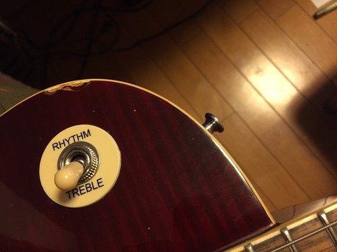 Blitzレスポールタイプ セレクタースイッチ破損 レスポールタイプのピックアップセレクタースイッチ（トグルスイッチ