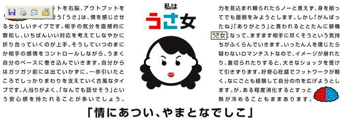 うさうさ 右脳左脳診断 だんごみるく