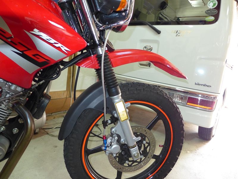 YBR125 フロントフォーク