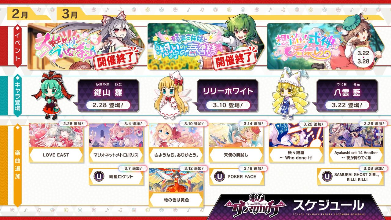 東方ダンマクカグラ 八雲藍の実装 妖々跋扈 Who Done It と Ayakashi Set 14 Another 夜が降りてくる の楽曲追加が決定 東方ダンマクカグラ攻略ブログ 仮