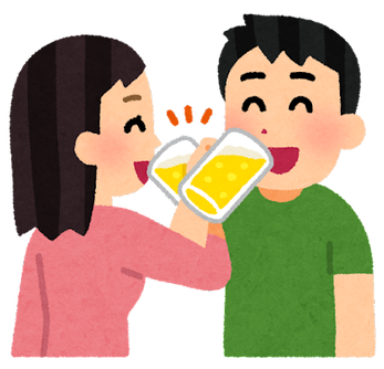 couple_cross_kanpai_beer