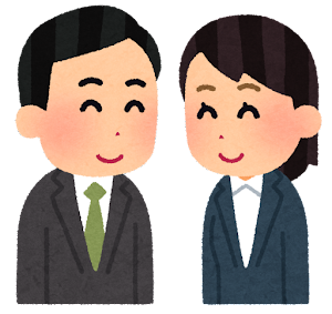 couple_egao_businessman_woman
