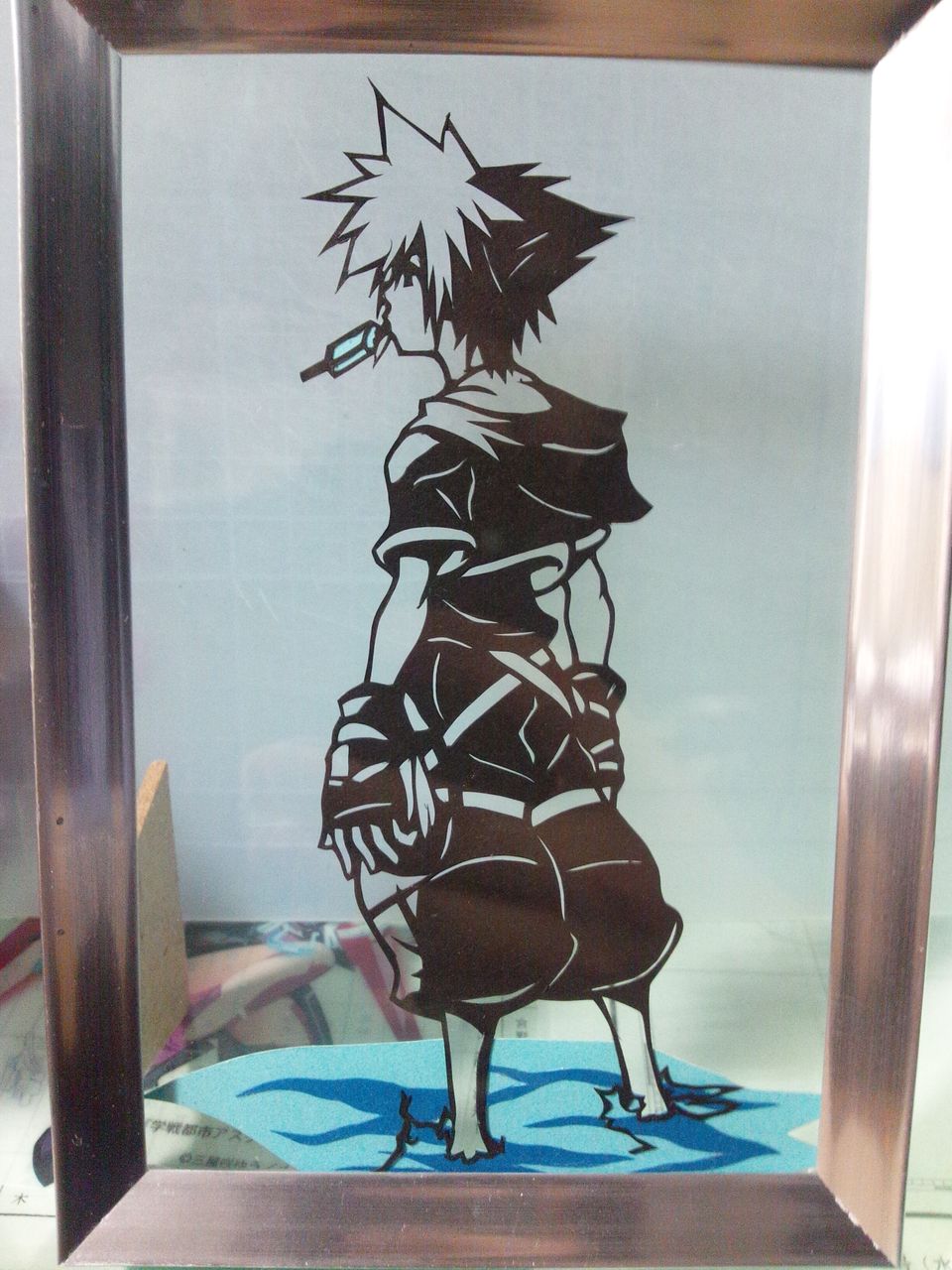 切り絵 キングダムハーツ ソラ 切って貼る