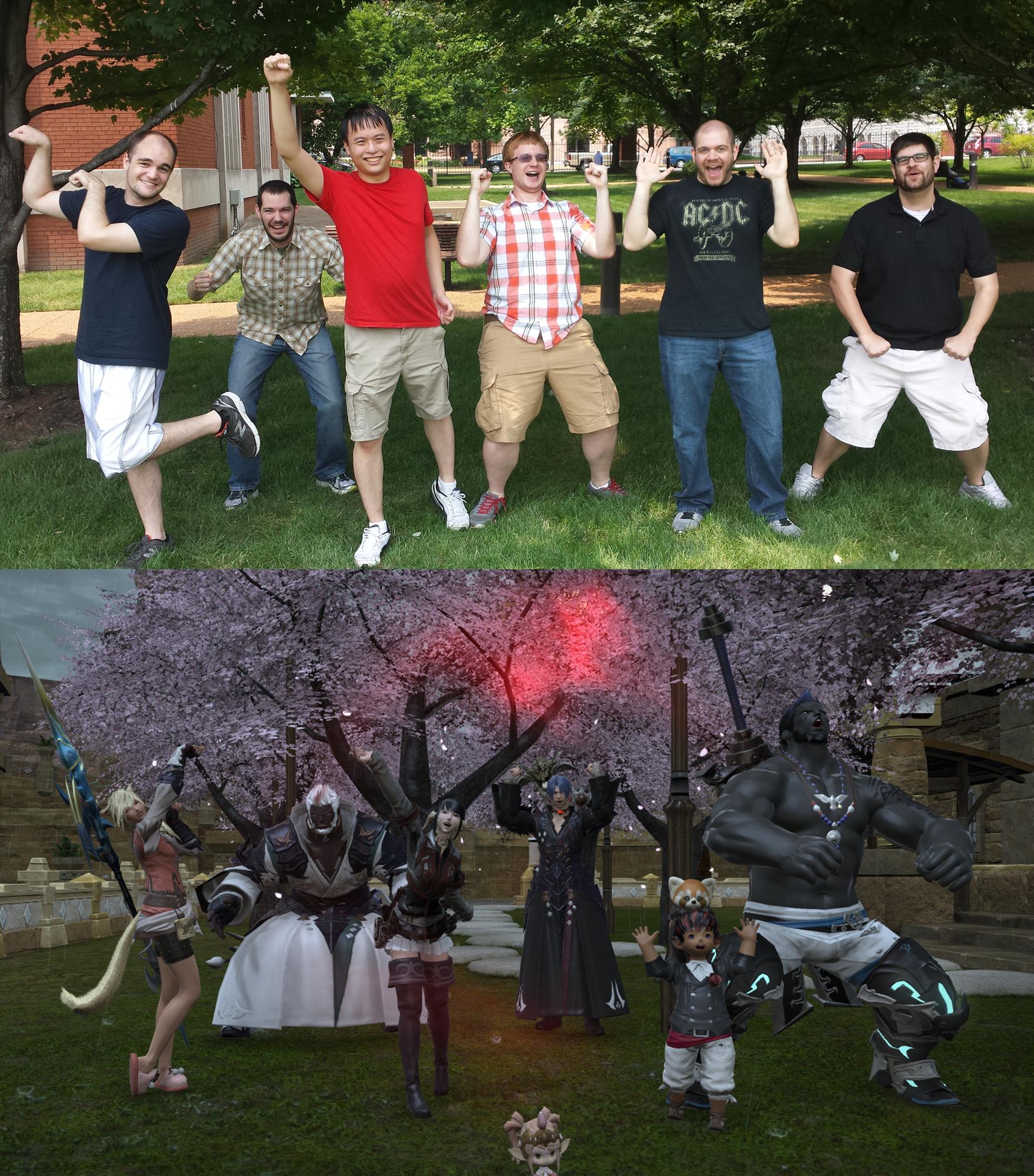 Ff14 ポーズ完全再現 1年と半年の付き合いをした海外ユーザー達のあるグループの写真wwwwww じゅうよんにゅーす Ff14 ポーズ完全再現 1年と半年の付き合いをした海外ユーザー達のあるグループの写真wwwwww じゅうよんにゅーす