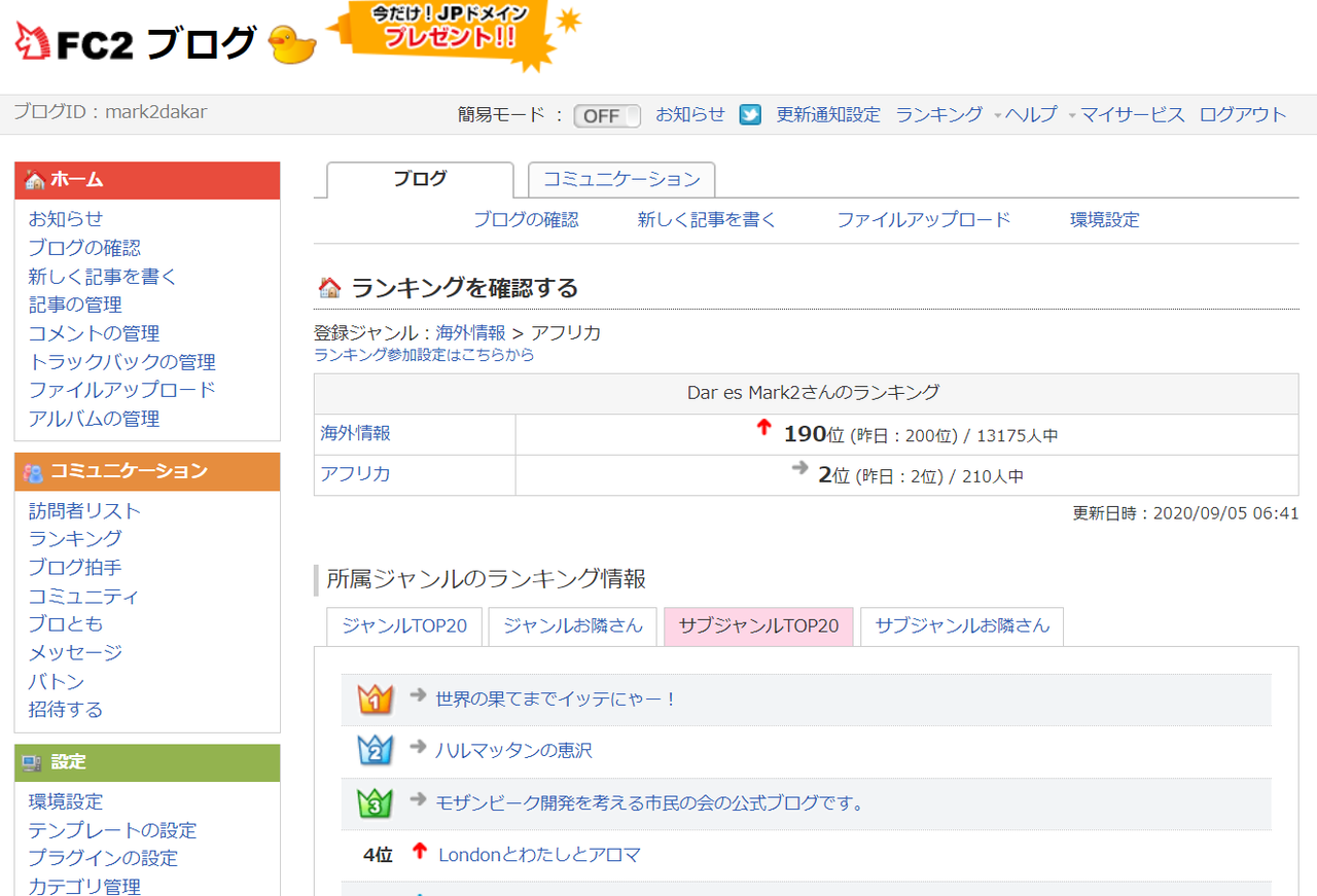 コラの調べに魅せられて 久しぶりに1位になりました 21年2月13日 コラの調べに魅せられて 久しぶりに1位になりました 21年2月13日