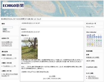 笹川美和「ECHIGO新聞」