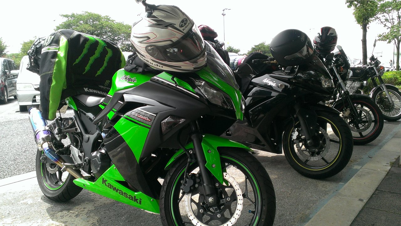 北海道キャンプツーリング Ninja250r 篭球脱力少年