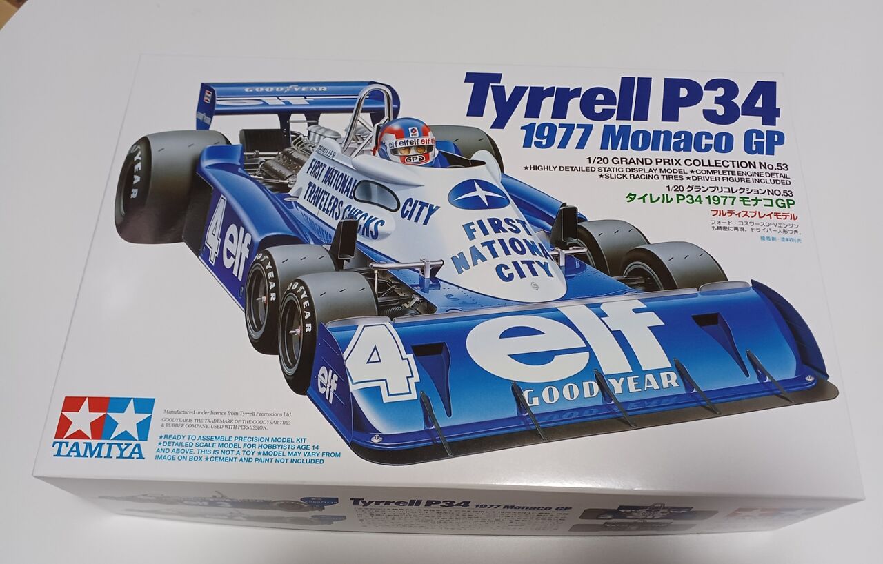 タミヤ　1/10　タイレル　P34　1977　モナコGP　スペシャル　塗装済み タイレルP34 1977 モナコGPスペシャル 塗装済みボディ (F103