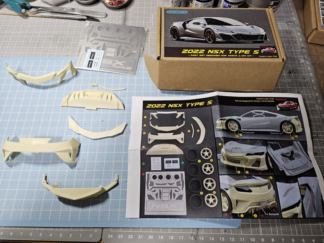 タミヤ 1/24 HONDA NSX TypeS依頼品【1】 : ムーンフェイズの趣味の小部屋