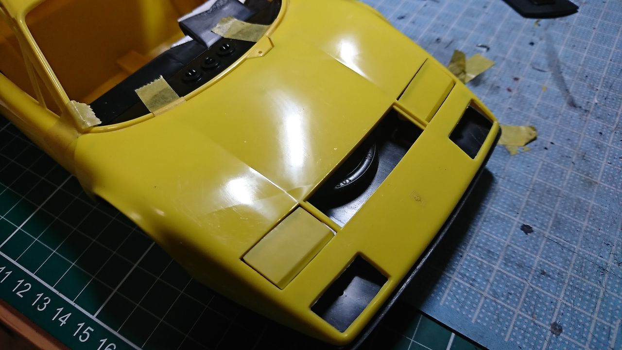 フジミ1/16フェラーリ512BB イエローボディ フジミ1/16フェラーリ512BB