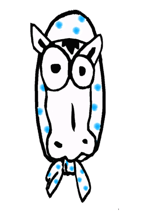 頬かむり馬