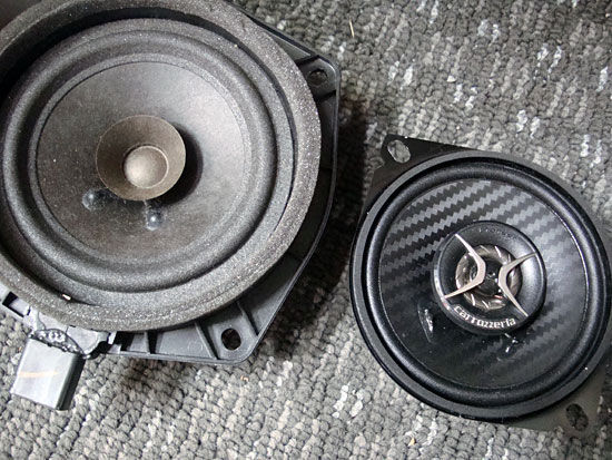 ekワゴン(H81W)のスピーカー交換、carrozzeria TS-F1020。 : ミーハー