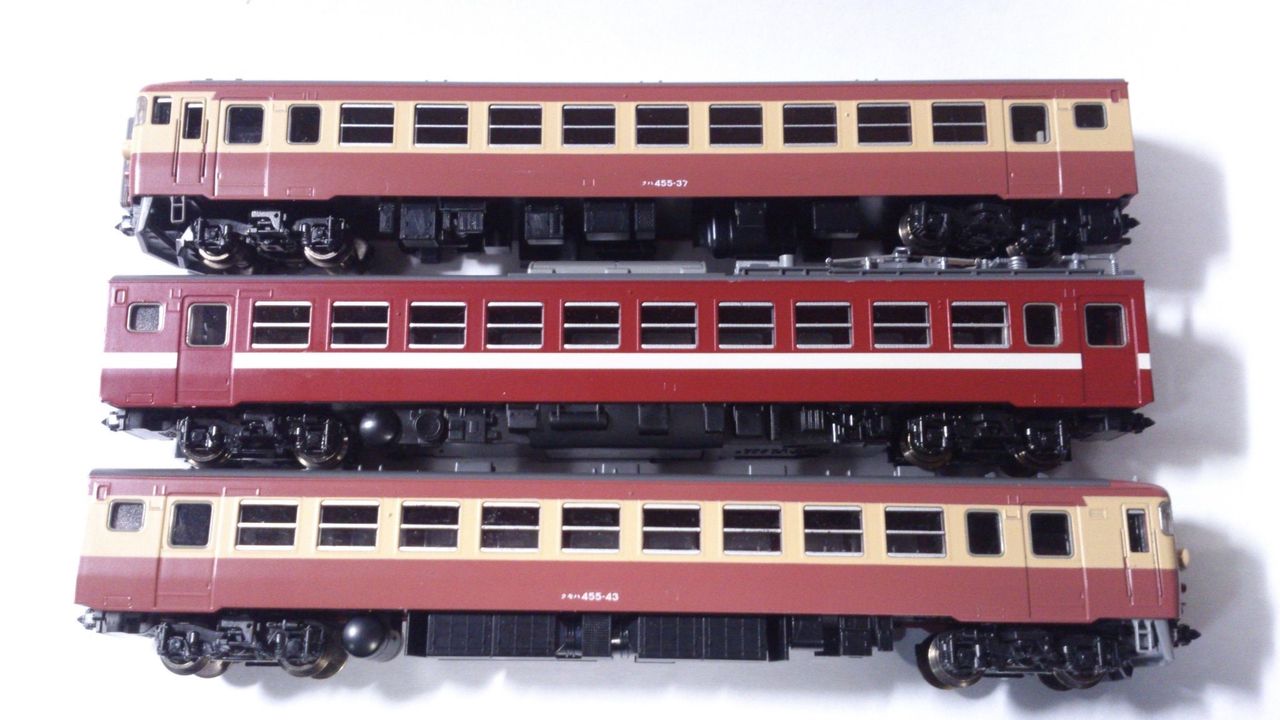 模型加工】475系 (金沢総合車両所・復活国鉄色・A19編成) を作る