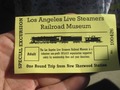 LA live steamers excursion ticket