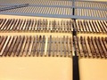 underside of the superelevated track