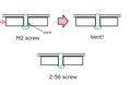 M2 screw, 2-56 screw