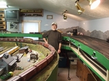 Bob Jarvis and his layout