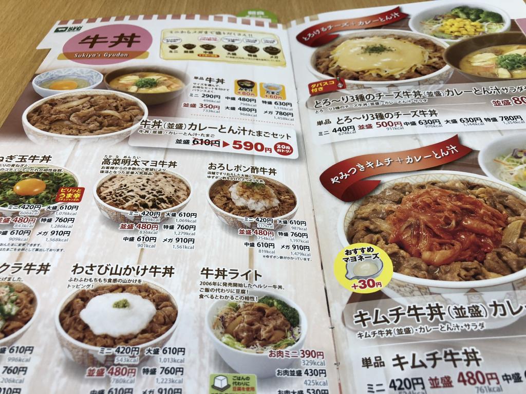 どんどんいただきます : すき家で「おろしポン酢牛丼（並盛）」をいただく