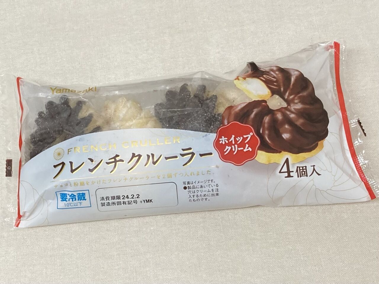 Yamazaki『FRENCH CRULLER｜フレンチクルーラー_ホイップクリーム4個