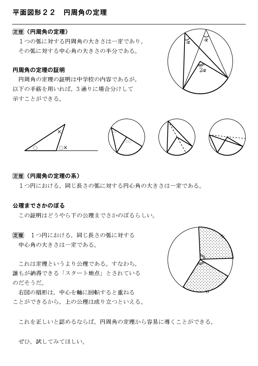 平面図形２３ 円周角の定理の逆 : 怜悧玲瓏 ～高校数学を天空から俯瞰