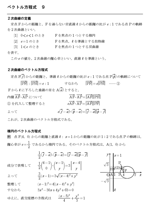 ベクトル方程式９