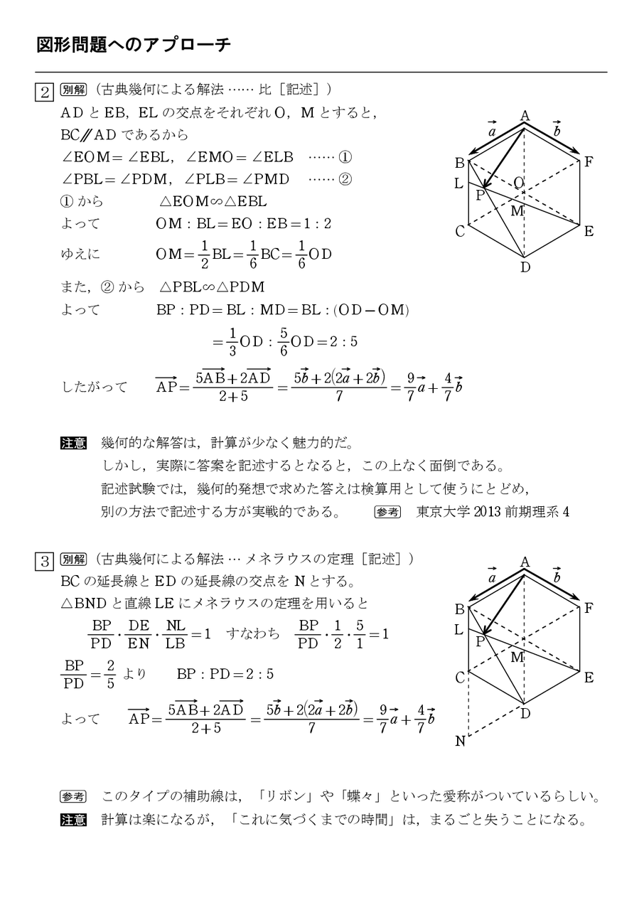 図形問題へのアプローチ 6 怜悧玲瓏 高校数学を天空から俯瞰する 図形問題へのアプローチ 6 怜悧玲瓏 高校数学を天空から俯瞰する