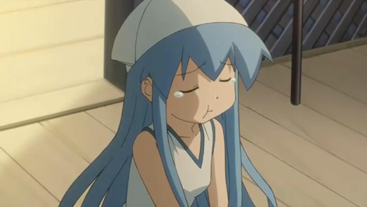 エビのおいしさとエビで釣られた悔しさを噛みしめるイカ娘 イカ娘 観察ブログ