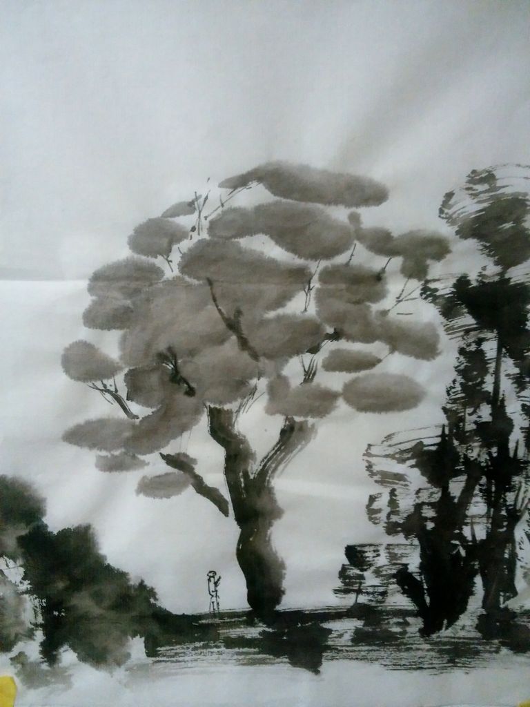 水墨画 桜 鷹羽四郎の写真blog 水墨画 桜 鷹羽四郎の写真blog