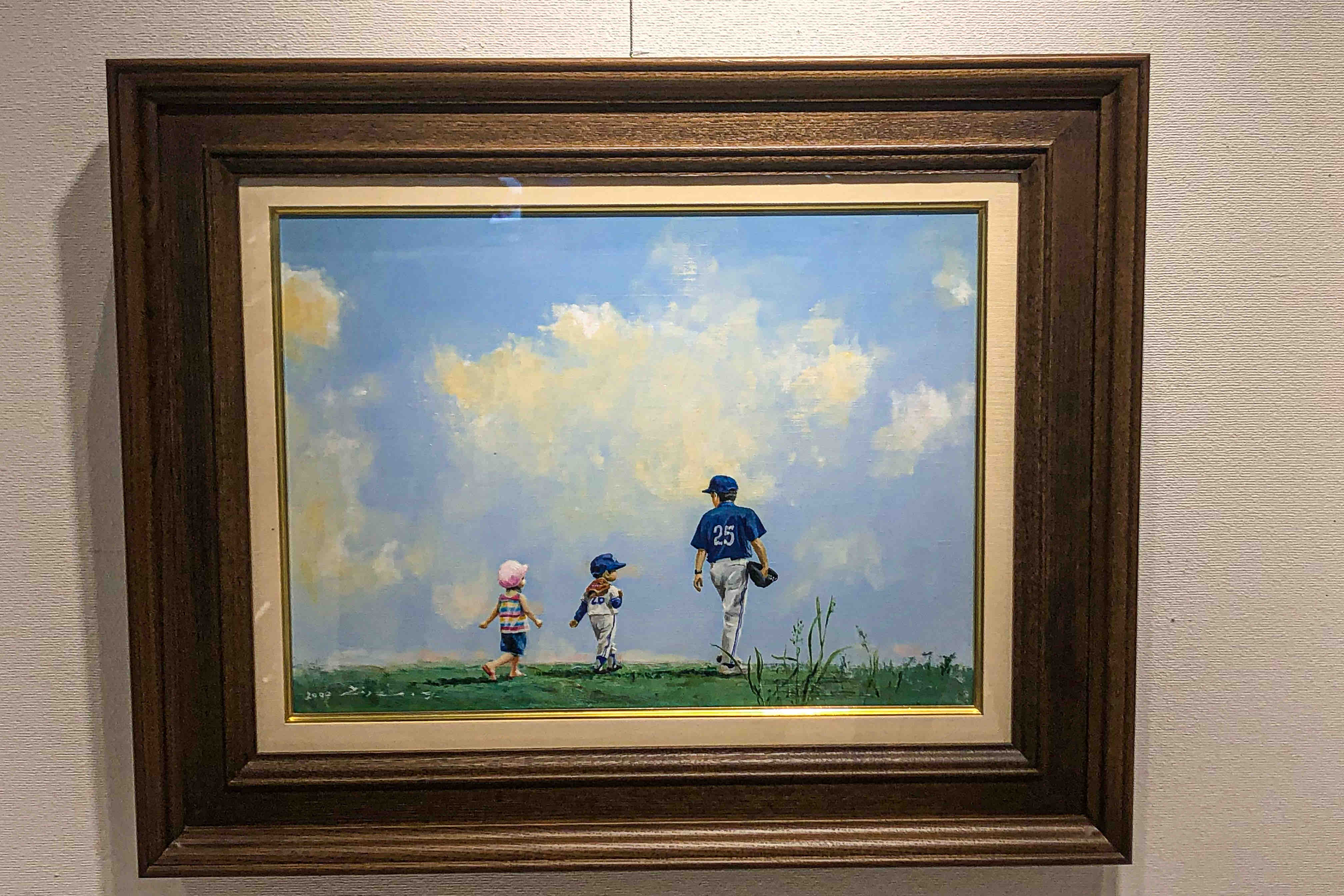 櫻井幸雄　ピンクの雨ぐつ　 絵画　 絵 櫻井幸雄 ピンクの雨ぐつ 絵画 絵