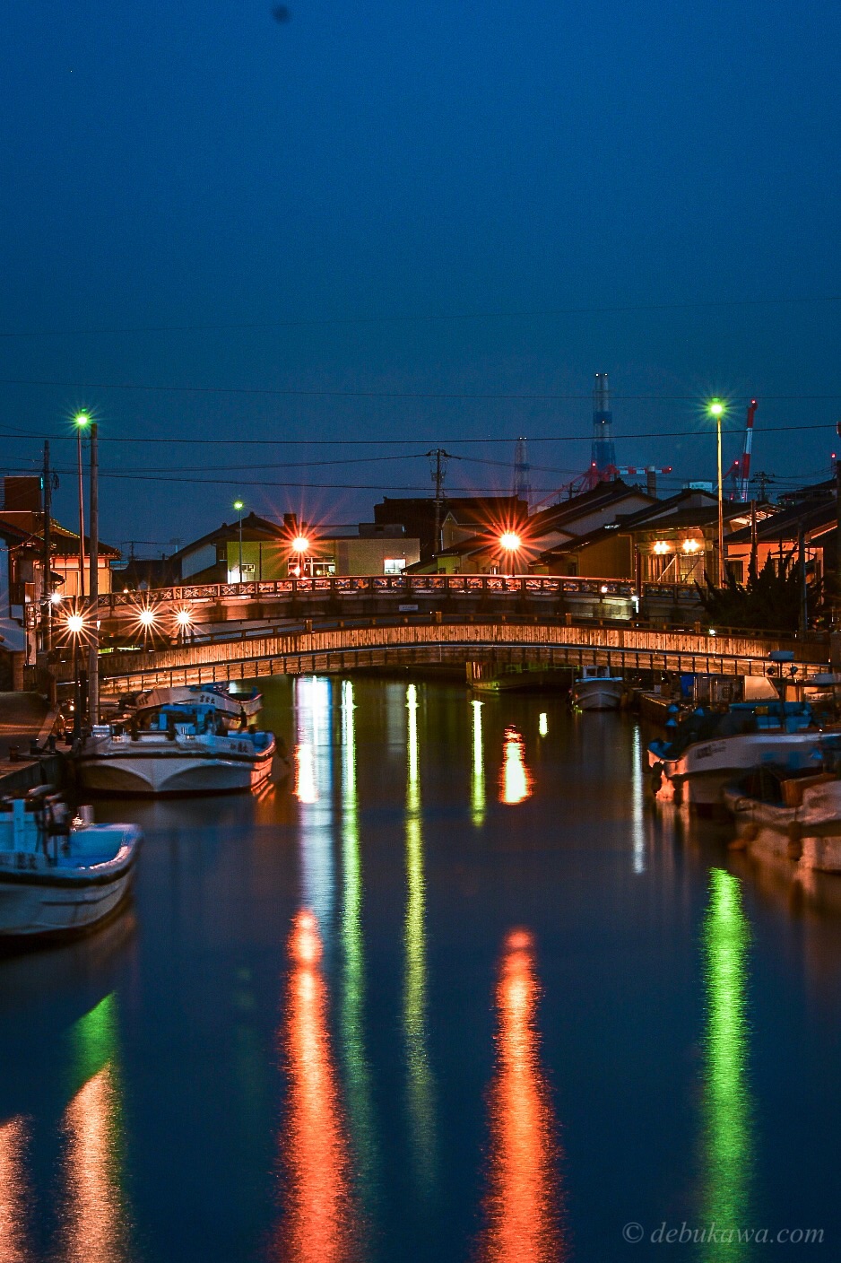 日本のベニス 射水市内川の夜景 デブかわ Com フォトブログ