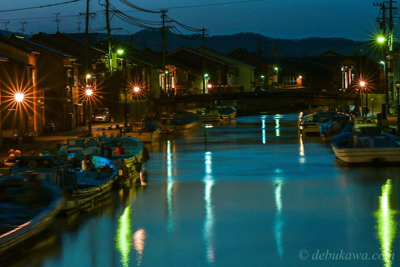 日本のベニス 射水市内川の夜景 デブかわ Com フォトブログ